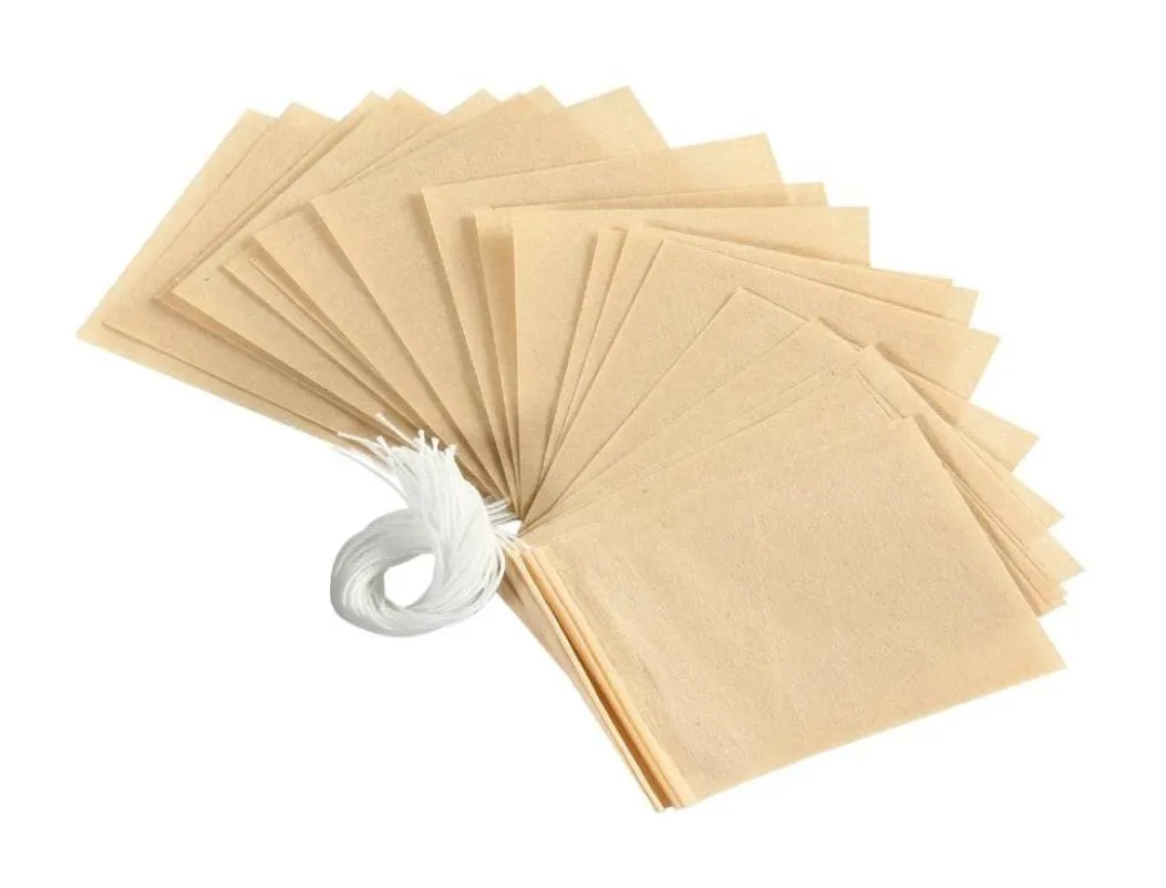 1000pcslot 56cm çay torbası filtre kağıt torbaları Isı Contası Çay Süzgeci Infuser Ahşap Çizme Bitki Gevşek Tea1097765