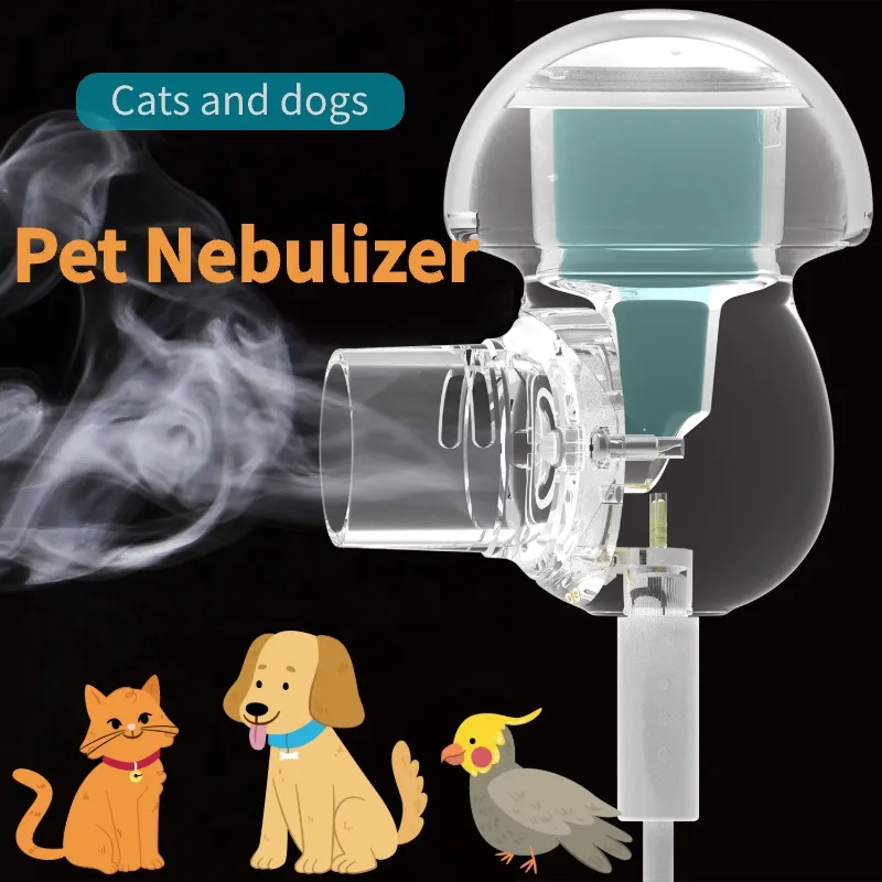 Inhalateur de brume d'air à main pour animaux de compagnie, chat et chien universel léger facile à transporter détachable lavable durable sans odeur