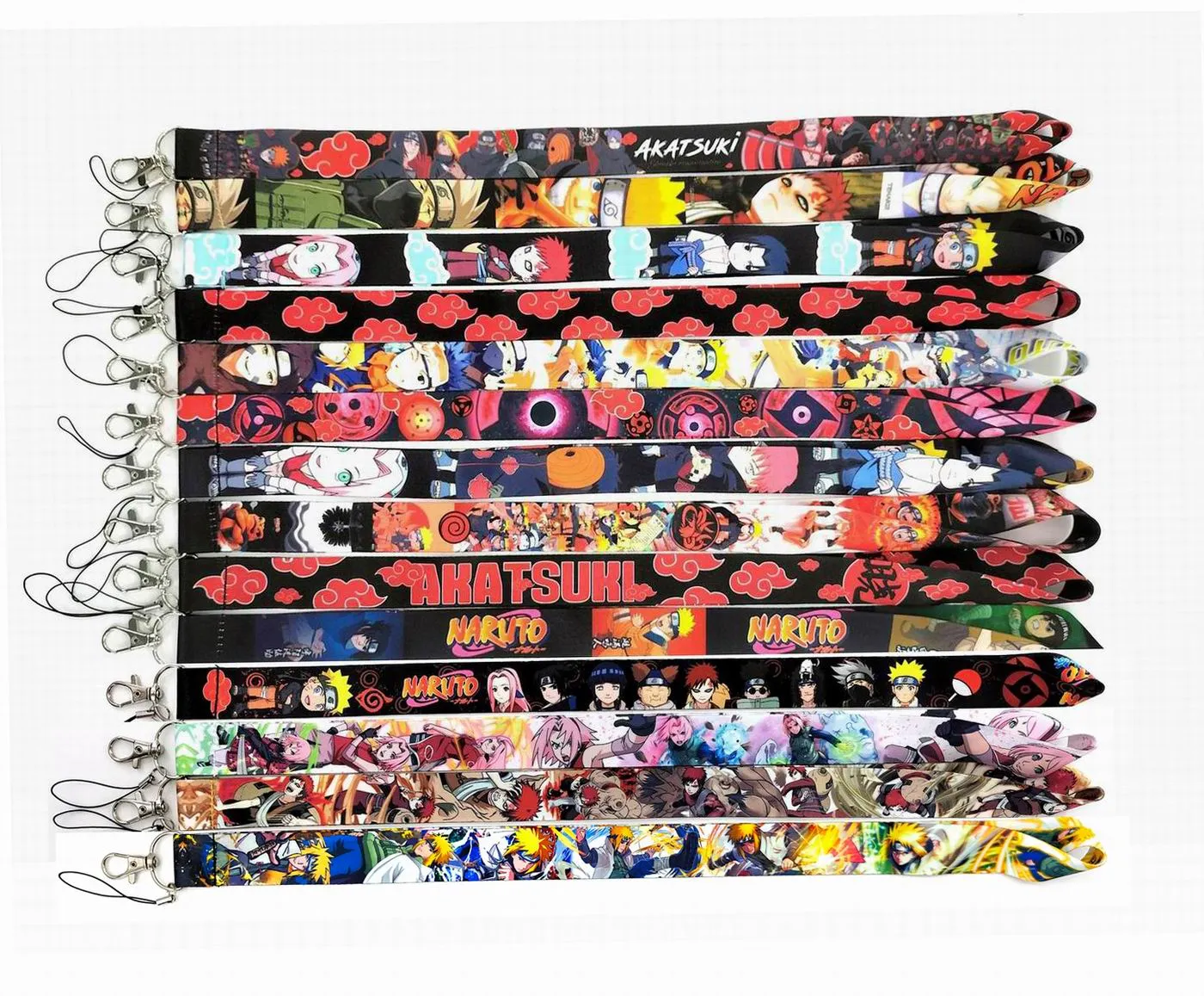 KeyChain Lanyard 10st Cartoon Anime Japan MOBIL TELEFON -ID KORT PEDANT Party Gift Favors Small Wholesale Boy Gift 2024 #0010