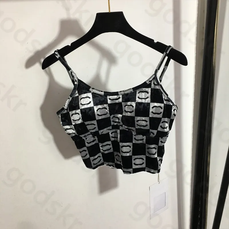 Sexy Velvet Topless Top Mujeres NUEVAS Fashion Sling Tallas de tanques delgadas de verano Crops Corts Crops