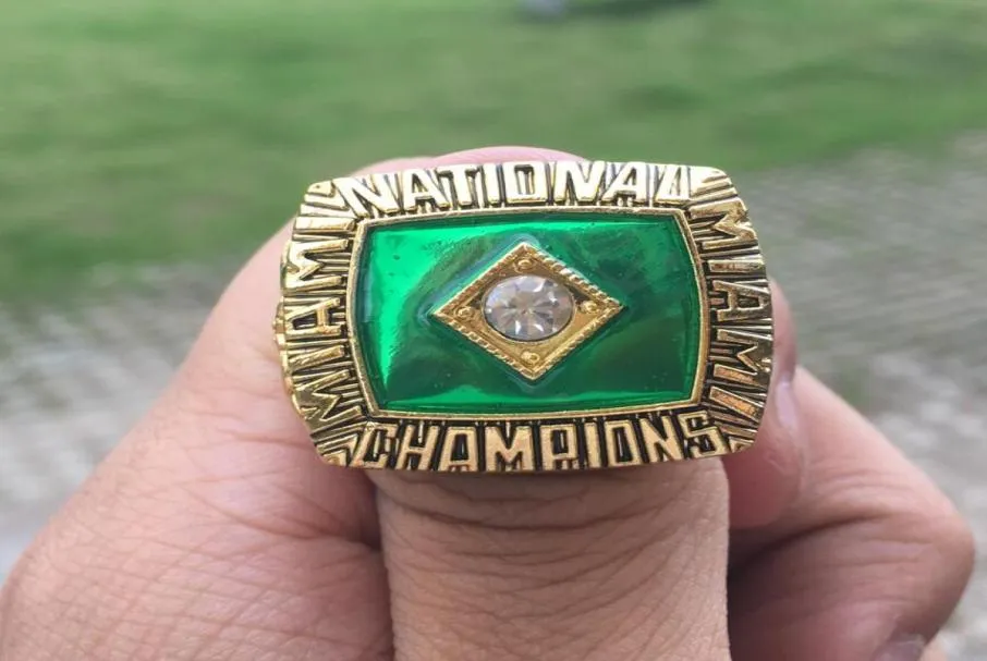 1987 Miami Hurricanes National Ring Gholesale Fan Gift 2019 Drop Shipping1164413