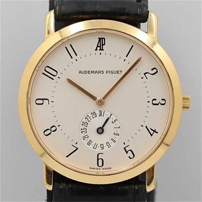 Designer Audemar Pigue Watch Royal Oak APF Factory 18K / 750 Klassisch BA25660 C38450 Manuel Gewunden Dead Lager Uhr
