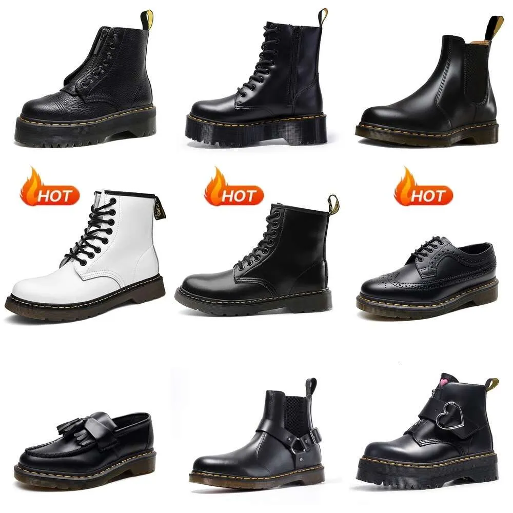 2023 bottes Designer Boot Martiness Men Femmes Luxury Sneakers Triple Black Blanc Classic Classic Courtettes courtes Hiver Snow Outdoor Chaussures chaudes avec boîte