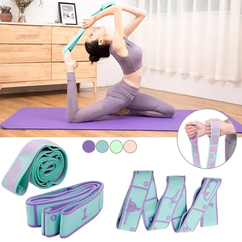 Oporność odporności na odchudzanie joga pomocnicze pasmo rozciągającego dorosłe latynoskie opaski elastyczne opaski początkujące