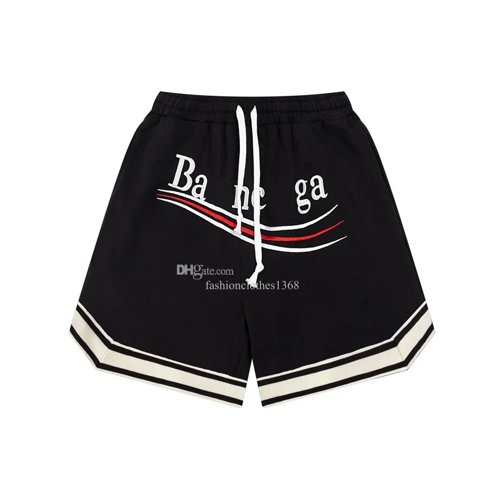 Paris Men's Shorts Designer Krótkie spodnie Brand Ba list haftowy swobodny moda damskie Projektantki Projektowanie plażowe spodnie plażowe czysty bawełniany liter