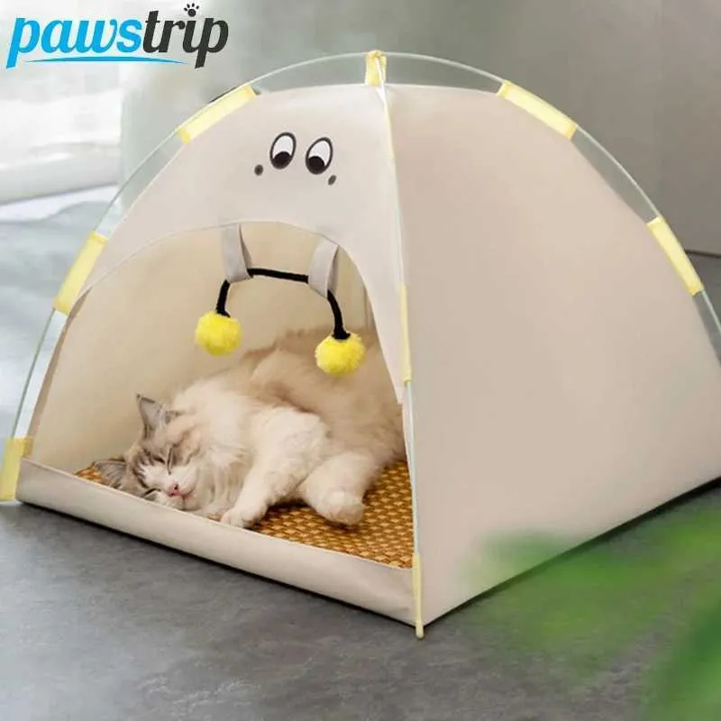 Katbedden meubels Koeling Pet Cat Tent Cave Outdoor Travel Cat Slaap Huis Comfortabele puppy bed Cat Nesk Kennel Pet Supplies D240508