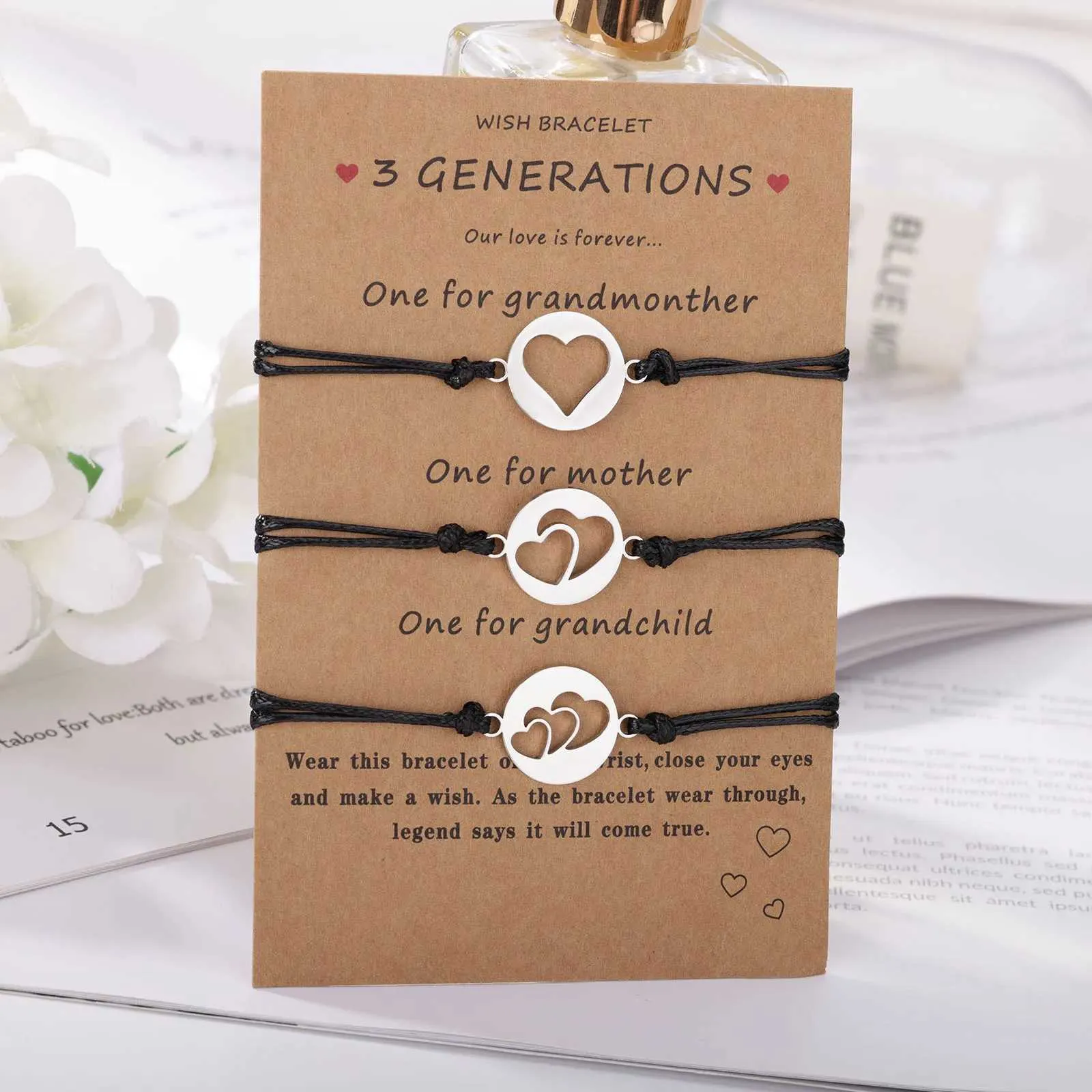 3-teiliges Armbandset Generationen Edelstahl Für Damen_voghion.com