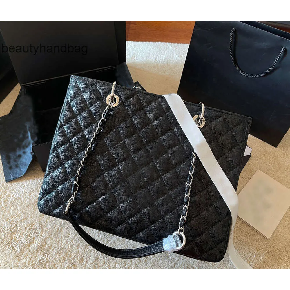 Chanells Cchanel Chanelllies berühmte Taschen Vintage Mode Cf große Taschen Designer -Taschen Frauen Kaviar Leder Große Handtasche Klassische Grand Einkaufstasche Lady Black Shou