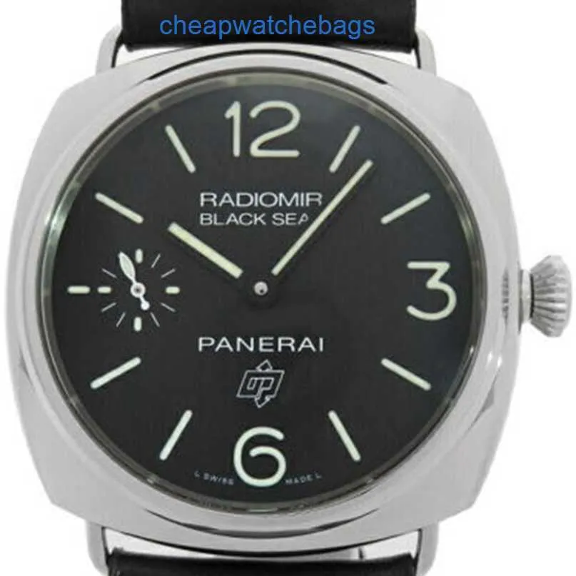 Męskie luminors marina zegarki Panerai zegarek na rękę utomatyczne obserwuje Radiomiry panereiss czarne zamknięte 45 mm PAM00380 r MENS AUTOMATIC #T196 1JVL