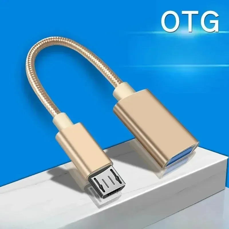 Adattatore Micro USB OTG Micro maschio a USB 2.0 Adattatore per cavo femminile per Samsung Huawei Xiaomi Android Flash Drive Flash