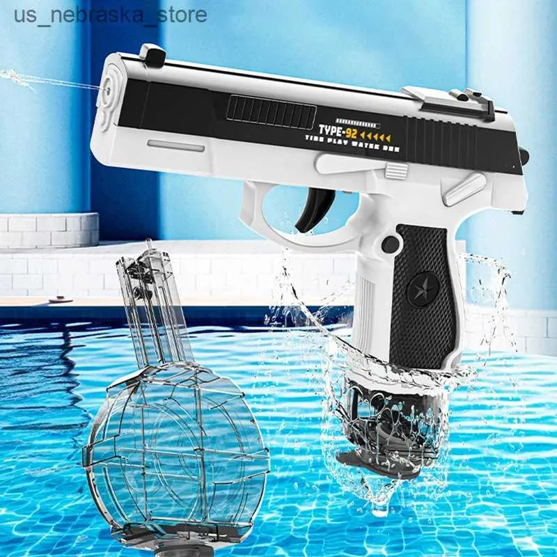 Sand Play Water Fun Nieuw Type 92 Automatisch continu schieten Elektrisch Gun Summer Beach Outdoor Childrens Boys and Girls Adult Toys Q2404081