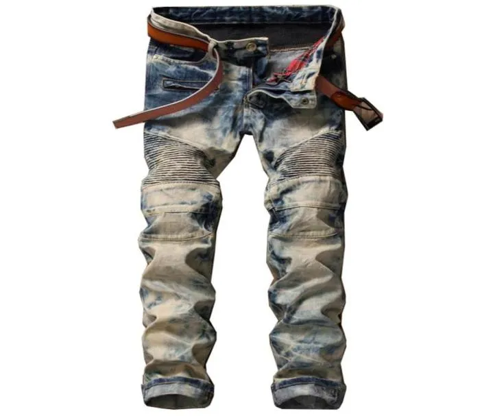 Retro Classic Special Colors Jeans Neue Stil Trendy Stitching Jean Pants Modehosere für Männer die ganze Saison 2226z9861852