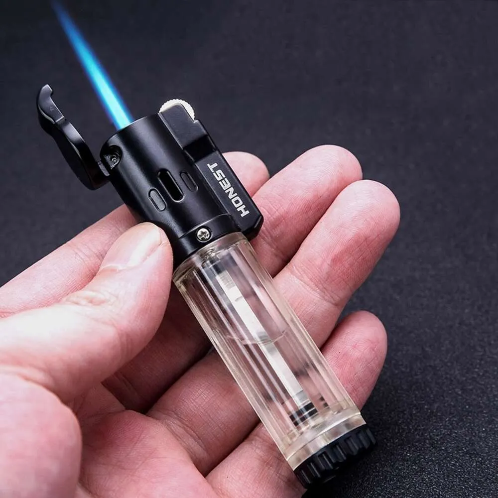 Ehrlicher Großhandel Strip Mini Jet Flame Torch Leichter mit Riemenscheibenzündung für Zigarre