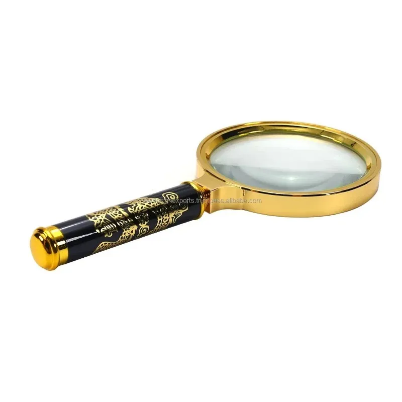 5x ingrandimento in vetro Golden Dragon Higgrefier Mini microscopio da tasca lettura di gioielli lettura di gioielli