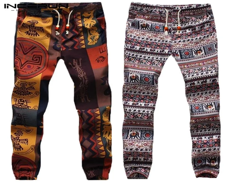 2019 Harajuku Мужчины Harem Pants Hiphop Этнический стиль брюки для мужчин Slim Joggers Женщины Pantalon Hombre Dance Pants Мужчины 5xl T2005671651