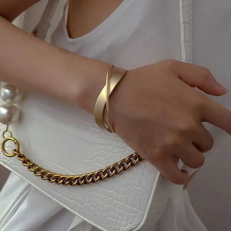 Bracciale Ins coreano oro opaco Mobius regali da donna bracciale per donna gioielli regalo dropshipping_voghion.com