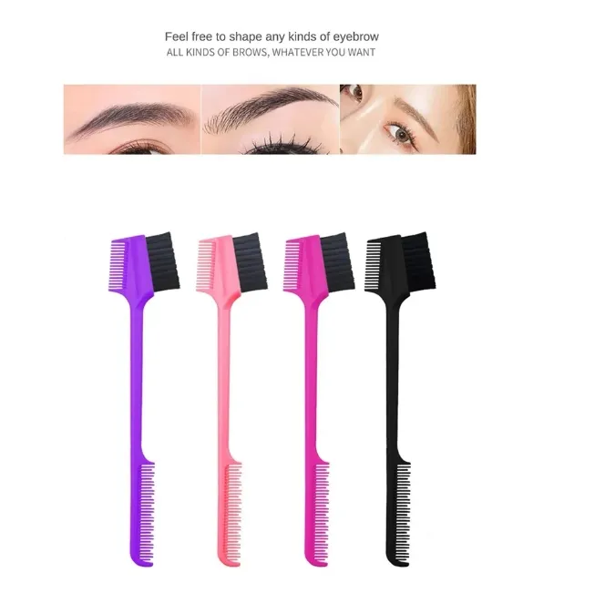 Nouveau vendeur chaud de haute qualité pour cils à double facette à double facette de poil de cheveux peigne coiffure coiffure brosse à cheveux mini pinceau brosse femme hommes peigneuse à coiffure