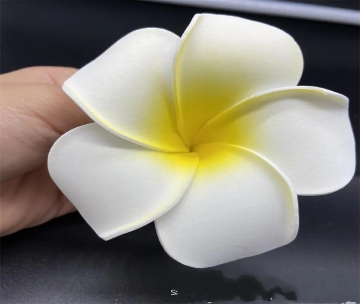 100pcs 7cm Plumeria en mousse hawaïenne fleur frangipani pour la fête de la fête de mariage fleur jlloim Lucky 680 S28287479