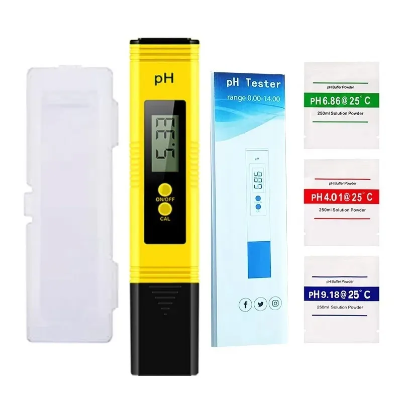 PH-meter 0,01 voor waterkwaliteitstester met 0-14 meetbereik 3 in 1 pH tester water pH-meter TDS EC temperatuurmeter