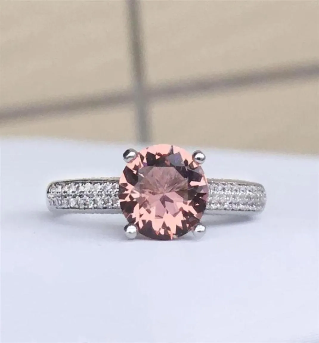 Clusterringen CSJ Classic Design Zultanite Ring Sterling gecreëerd Sultanite Color Change Fine Jewelry Women Wedding Engagement Part8723239