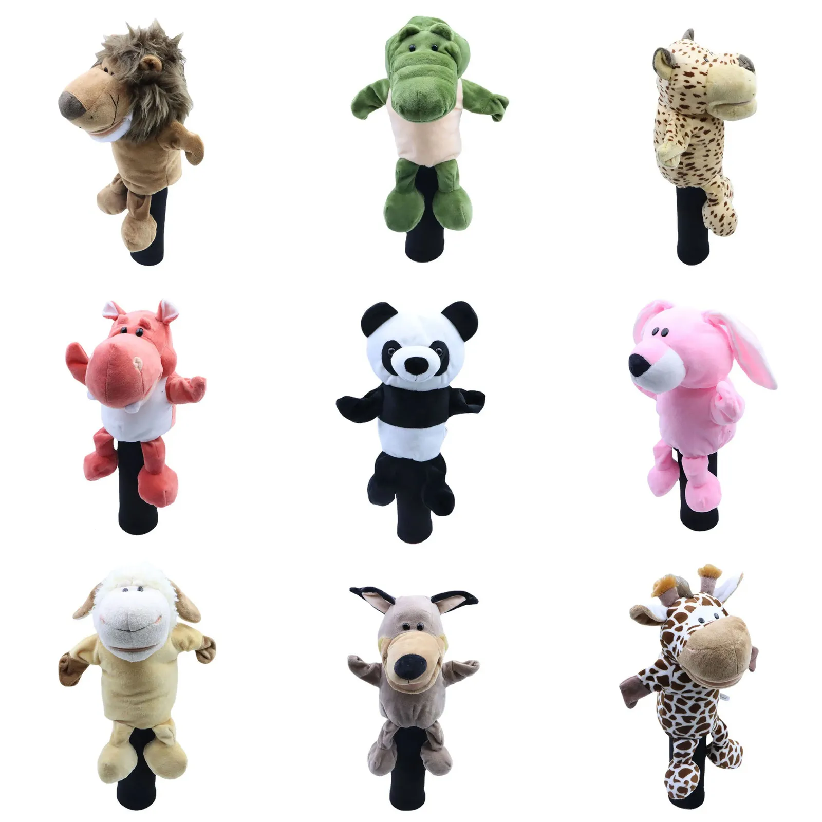 All kinds of Plush Animal Golf Head Covers Driver 0cc 1 Headcovers Protector Mascot Novelty Cute Gitfs 240428