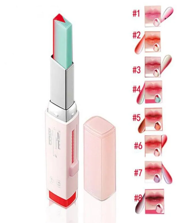 Fashion Co dans le lèvres à lèvres de morsure coréenne V Coupe à deux tons Tint Silky Hydrzing Nourishing Lipsticks Balm LIP COSMETIC2421782