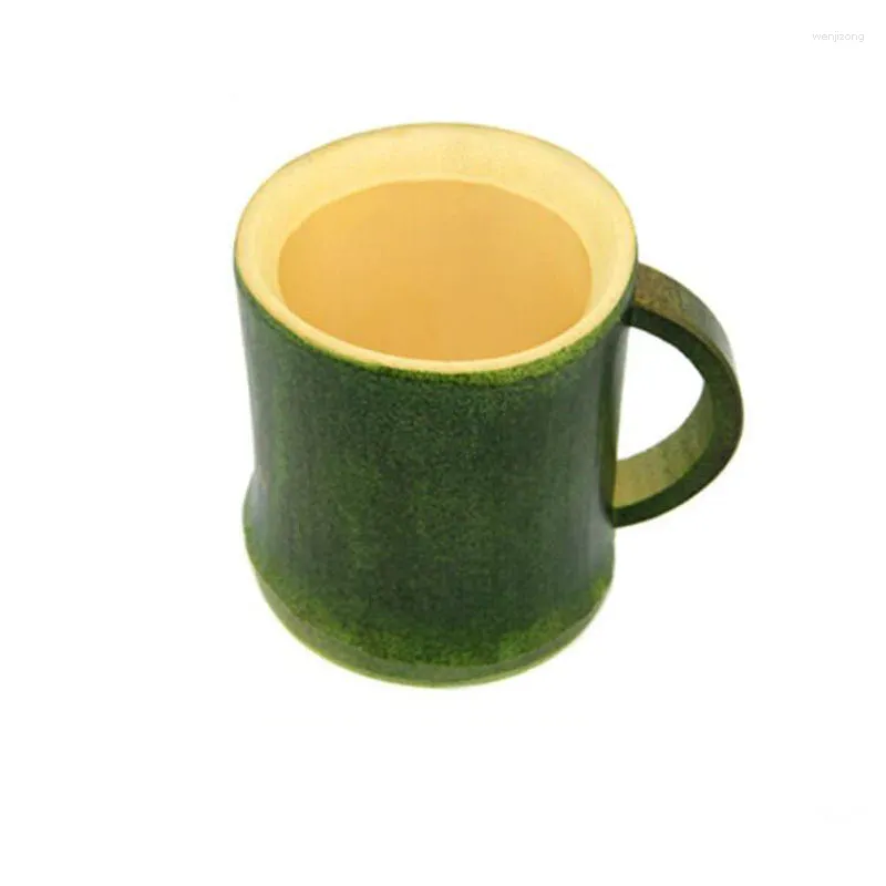 Mugs 2024 30 Piece Small Green Bamboo Cup Water Travel Gift Handmade Natural Tea Breakfast Beer Milk Beverage