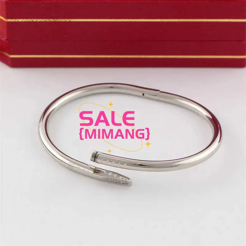 Designer Bracelet à ongles minces bracener design bracelets en or braclet de taille 17 et 19