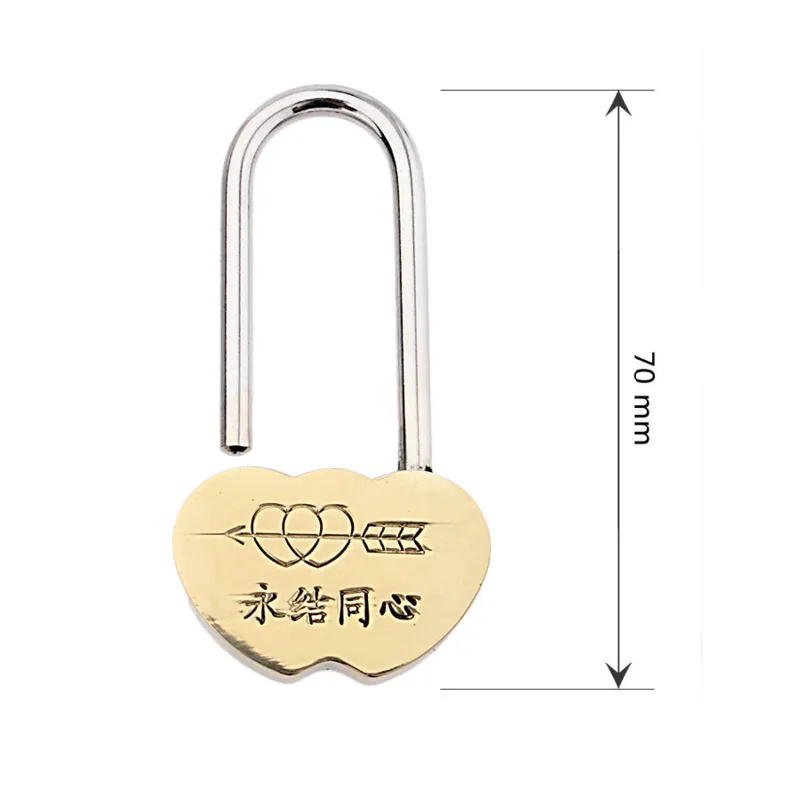 50 шт. Плабкоть Love Heart Lock День святого Валентина Подарок двойной любитель сердца