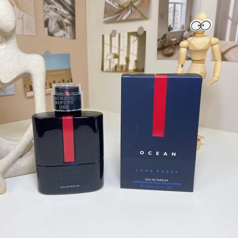 Uomo profumo fragranza eau de parfum oceano Luna rossa team di profumo del buon odore di buon odore neutro di colonia affascinante corporetto nebbia rossa rossa luna versare homme veloce nave