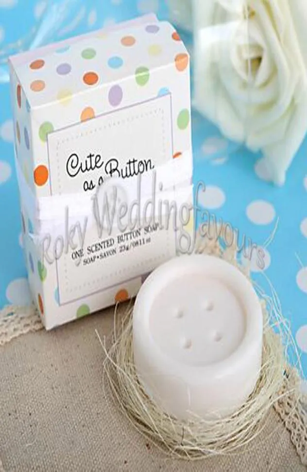 20pcs Button Soap parfumé Favors Quotcute en tant que cadeaux de savon Buttonquot idées de douche de bébé mignonnes et beaux cadeaux de fête6994500