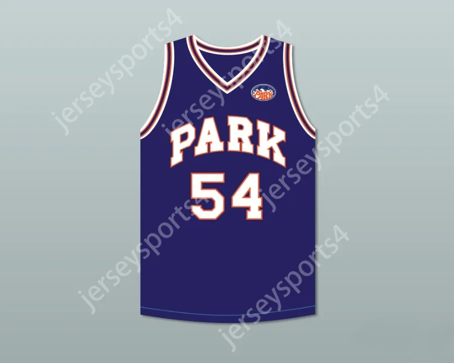 Custom nay mens Youth / Kids Caron Butler 54 Racine Park Panthers Basketball Jersey avec Patch Top cousé S-6XL