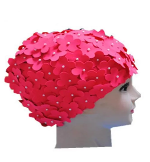 Mesdames Petal Flower Vintage Style Swimming Hat Cap grande taille 6 couleurs 2647854