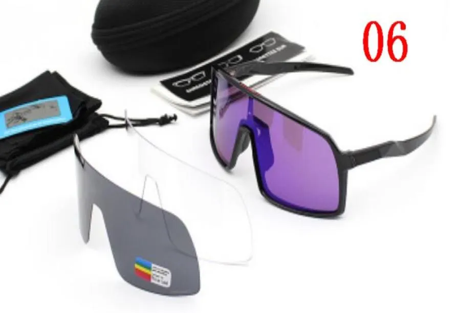 Großhandel-New Brand Photochrome Cycling Sonnenbrille 3 Objektiv UV400 polarisiertes MTB Mountain Bike Cycling Sonnenbrille Sportfahrradgläser2520591