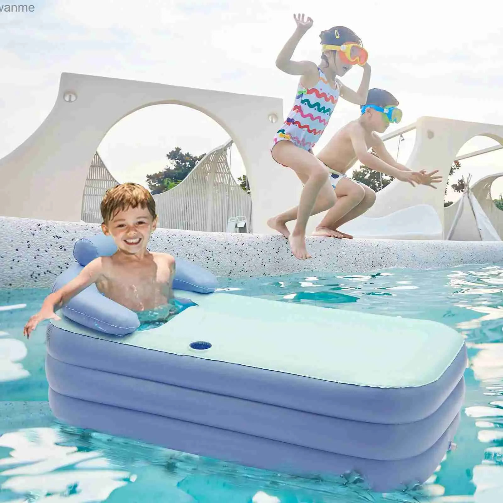 Baignoires sièges baignoires pliantes gonflables en PVC pvc baignoire détachable et pliable baignoire baignoire bleue grande baignoire hydrothérapie douche chaude maison poule de natation wx