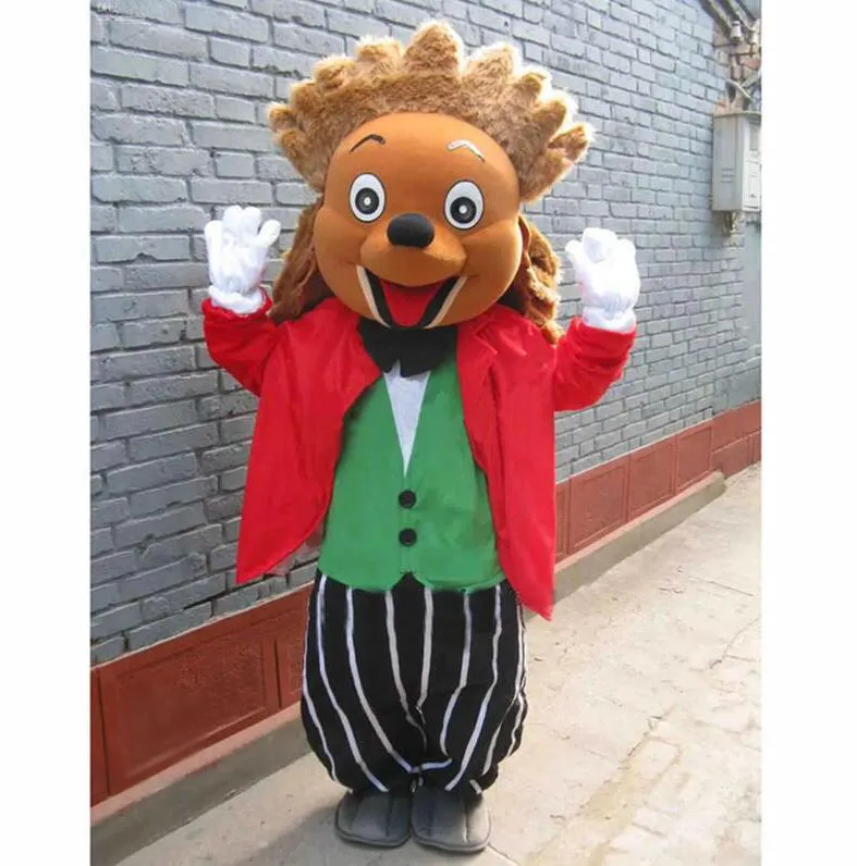 2024 Character Hedgehog Mascot Costumes Hallowen Stage Performance Activity Promotion Ventes Costuming de robe de Noël