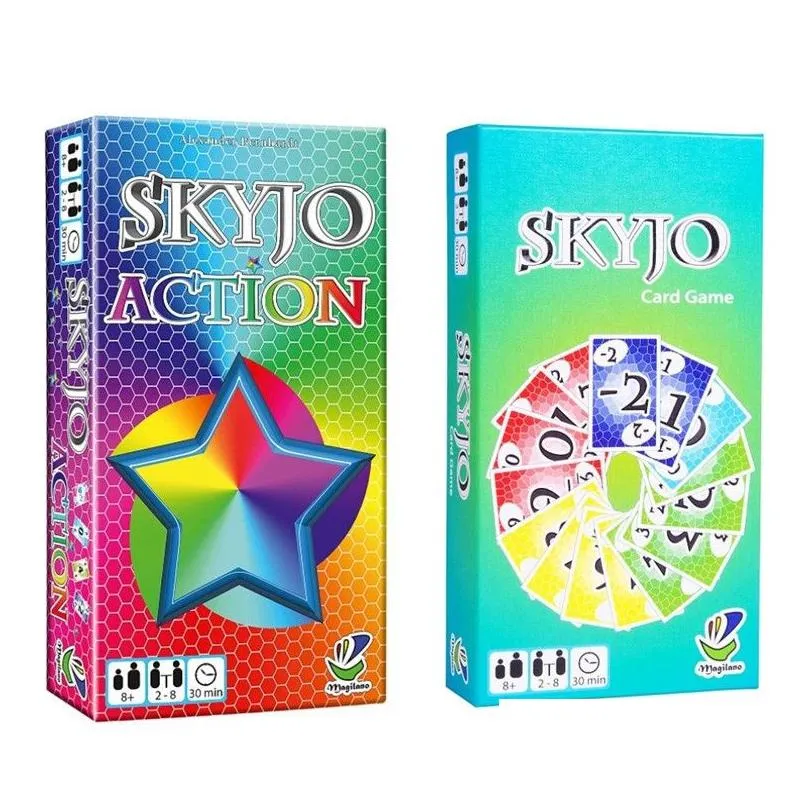 기타 게임 Skyjo Card Party Interaction Entertainment Board 게임 가족 학생 기숙사 드롭 배송 액세스 OTJSL의 영어 버전