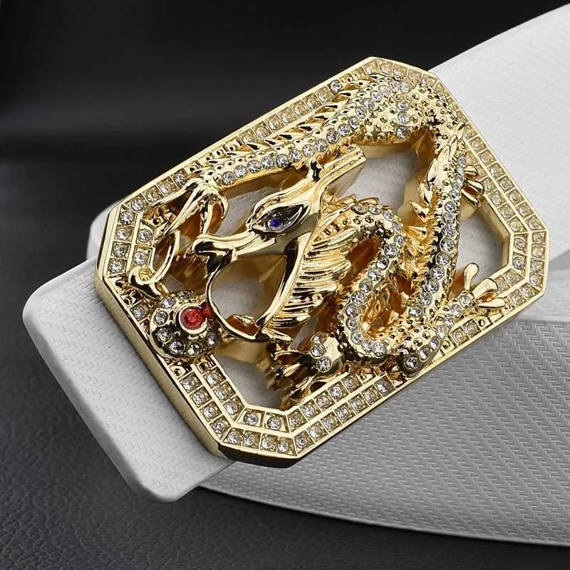 Kemerler Kaygılı Toka Lüks Brand Çin Dragon Tasarımcı Kemerler Erkekler Yüksek Kalite 3.8 cm Tam Tahıl Deri Moda Kot Ceinture Homme Y240507