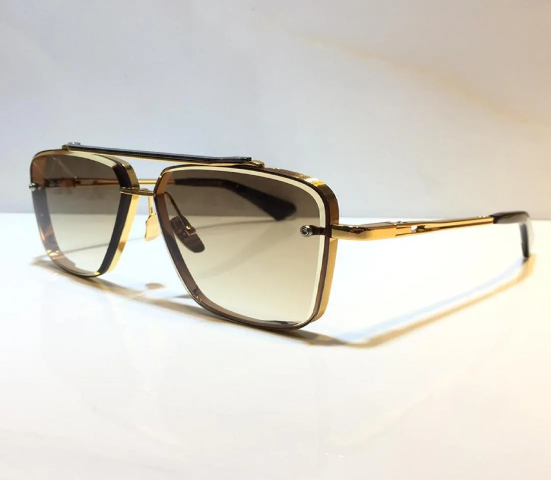 Männer Populär Model M Sechs Sonnenbrillen Metall Vintage Modestil Sonnenbrille Square Frameless UV 400 Objektiv KOMMEN MIT PACATION CLASSICAL2306362