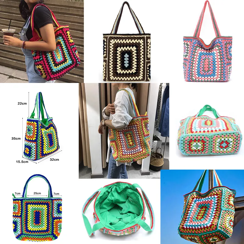 Marmont Designer Beach Bag Tote Bags Straw Woven Bag Knitting Mesh Mens Womens Straw Bag Black Apricot Bag Vacation Bag Large Capacity Shopping