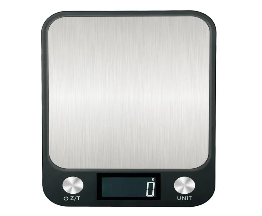 Flat Stainless Steel Kitchen Scale 5kg Rechargeable Electronic Scale Food Food Baking Grams Weighing Platform 10kg5172853