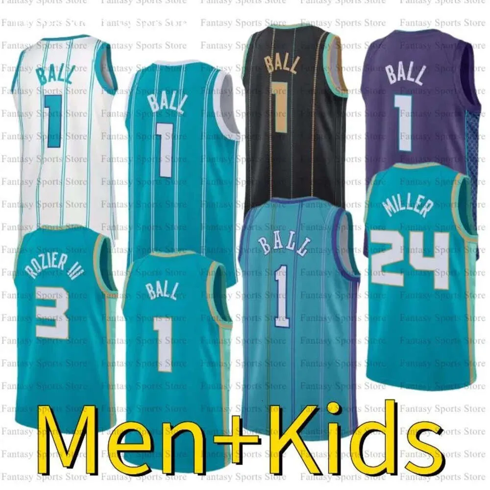 Basketball Lamelo Jersey James Bouknight Mark Williams Frank Ntilikina Terry Rozier III Ed Richards Ball Men personnalisés Femmes Kids 0 3 1 24 9 21 2