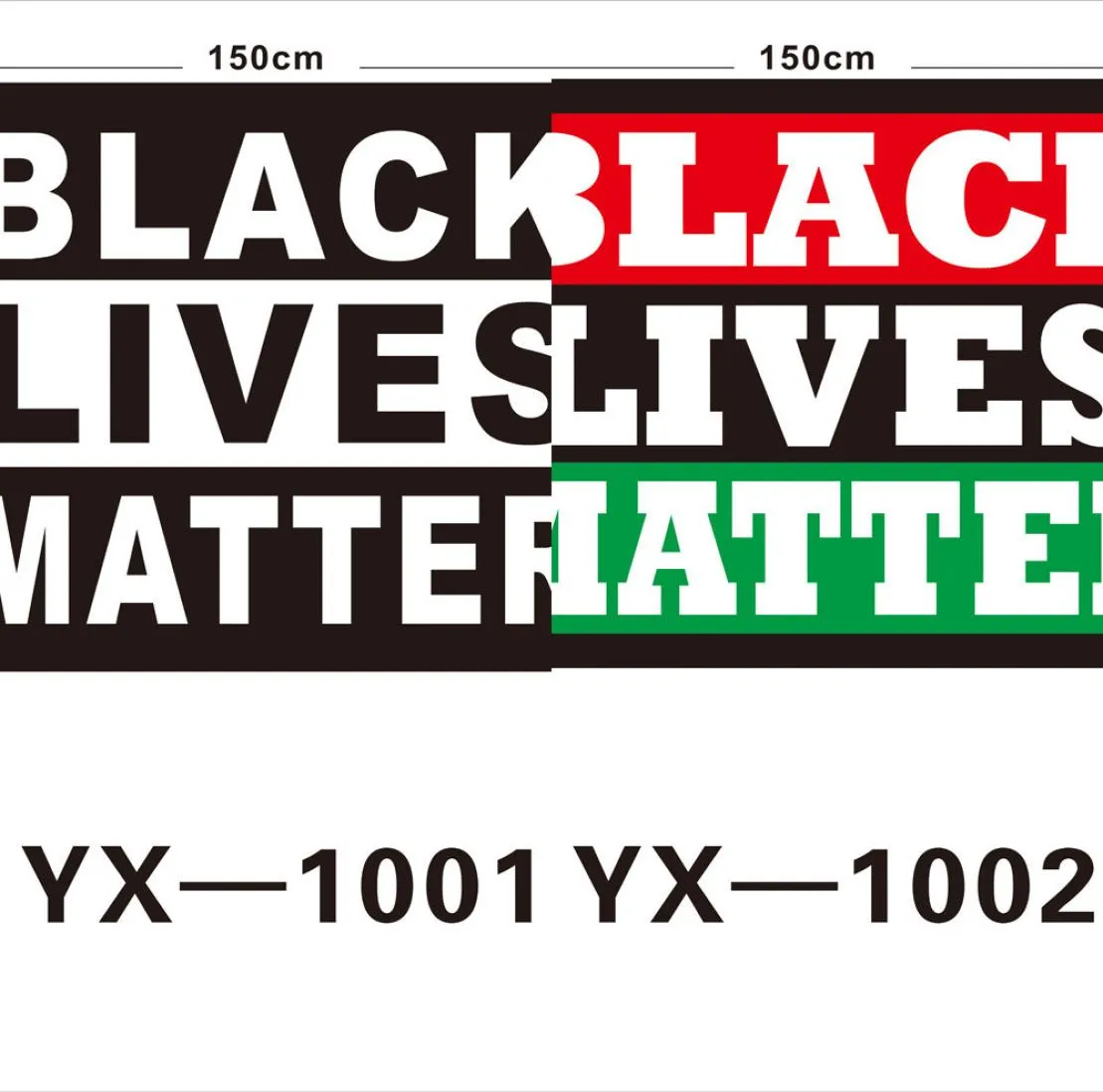 Dhl Black Lives Matter Flag Stop the Violence Flags Outdoor Banner 90 x 150 CM8251705