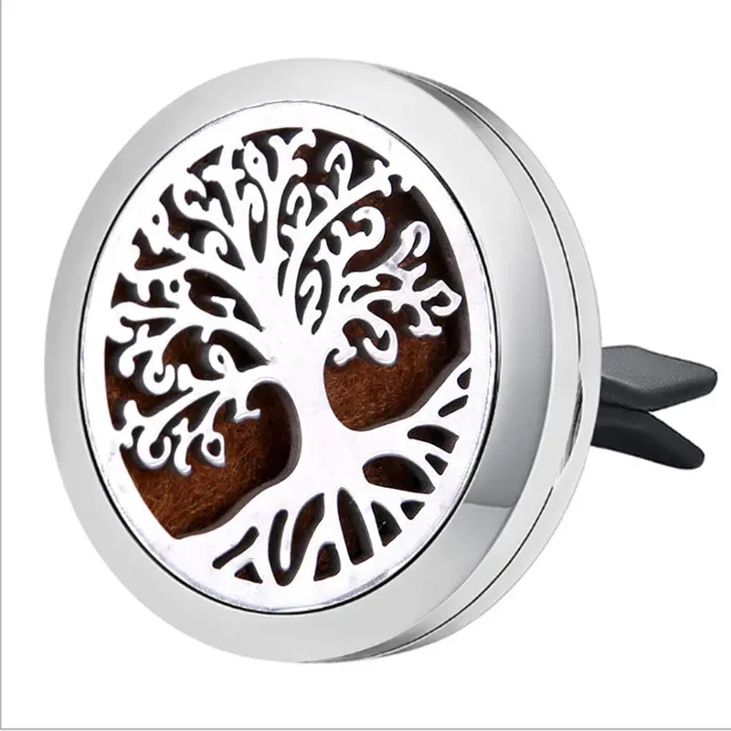 30mm Car Perfume Clip Home Essential Oil Diffuser For Car Locket Clip Stainless Steel Car Air Freshener Conditioning Vent Clip