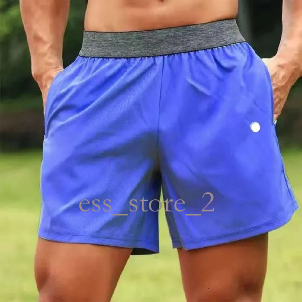 Lululemo shorts lulumen dames heren yoga sport shorts outdoor fitness quick droge vaste kleur casual hardloop kwartierbroek vrije kwaliteit slanke en slanke 976