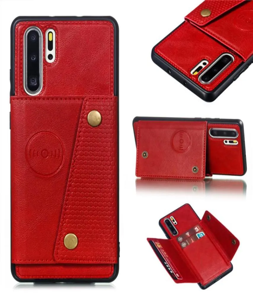 Fundas Hawei P30 Pro Card Holders Wallet Case for Huawei P30 Pro Mate 20 P20 Lite Leather Card Pocket Back Cover P30lite Coque5652408