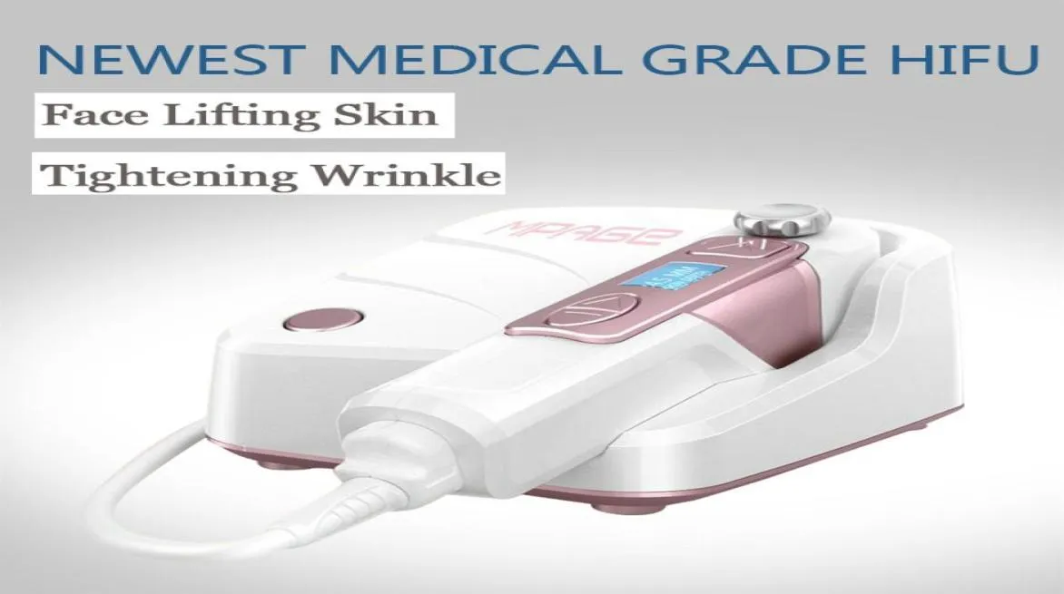 Mini Hifu Therapie Facelifting Beauty Machine Haut straffende Faltenentfernungsausrüstung Ultraschall Hautpflege Gerät Spa Salon Home US6052562