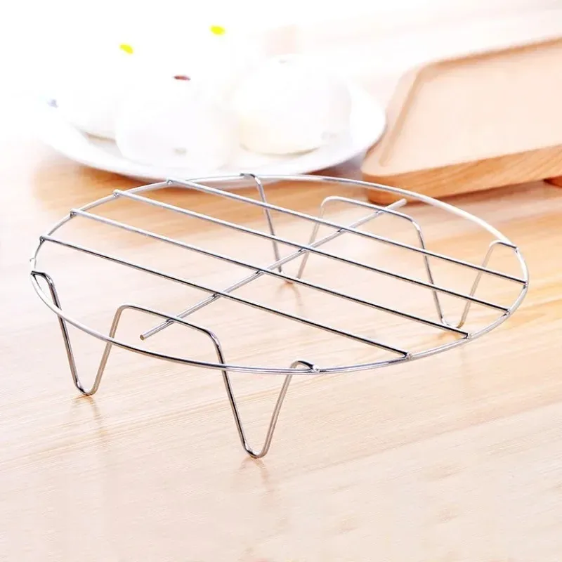 Steaming Rack Rice Cooker Stainless Steel Steaming Rack with High Feet Four-Corner Design for ...