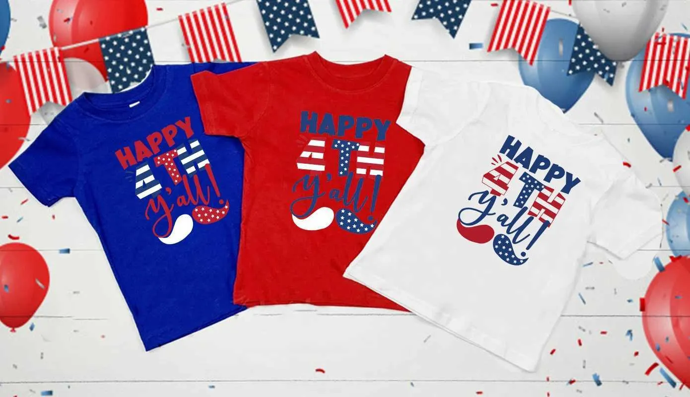 T-shirts All American Boys 4 juillet T-shirt T-shirt Independence Day T-shirt T-shirt du 4 juillet.