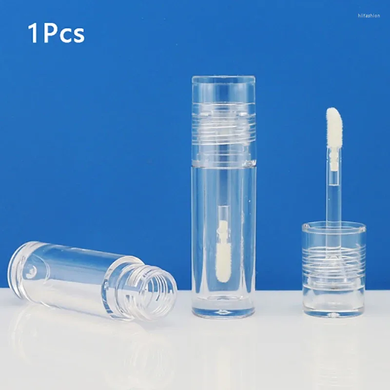 Bouteilles de rangement 1pcs portables vides portables 5 ml d'épaisseur à lèvres en baguette tube de brillant de glaçage en plastique
